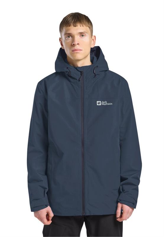 Jack Wolfskın 1115311-C0412 Mıdnıght Sky Taubenberg 3In1 Jkt M Erkek Outdoor Mont