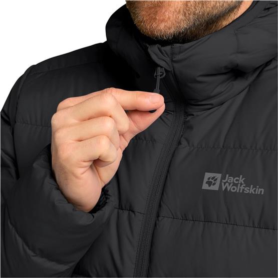 Jack Wolfskın 1207671-6000 Black Ather Down Hoody M Rds Erkek Outdoor Mont