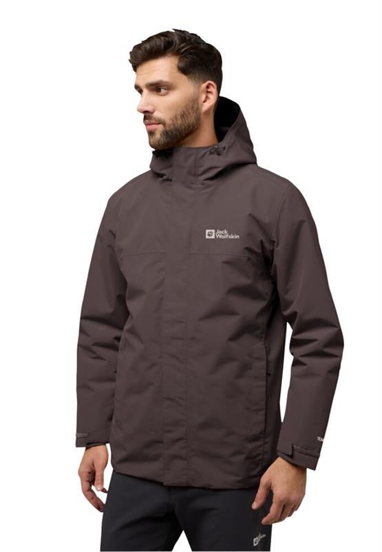 Jack Wolfskın A61864-D0108 Peat Altenberg 3In1 Jkt M Erkek Outdoor Mont
