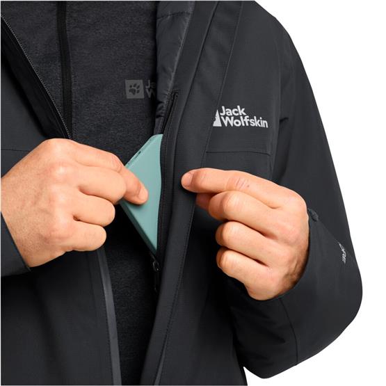Jack Wolfskın A61870-6000 Black Wısper Ins Jkt M Erkek Outdoor Mont