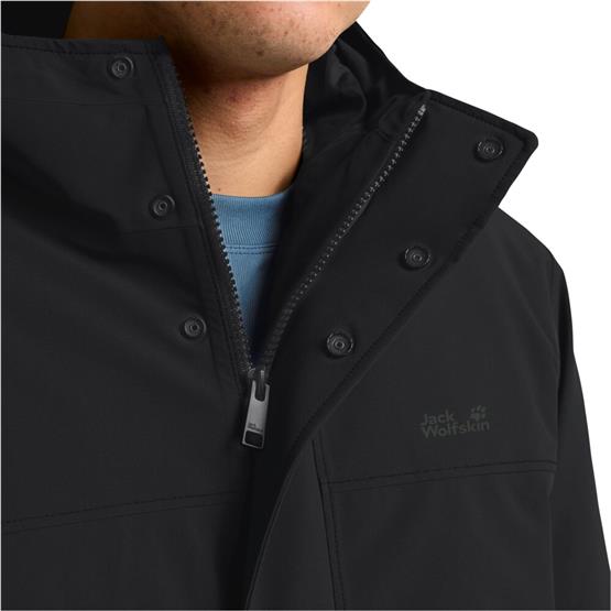 Jack Wolfskın A65022-6000 Black Cold Camp Coat M Erkek Outdoor Mont