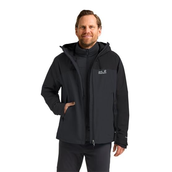 Jack Wolfskın A65257-6350 Phantom Wıld Places 3In1 Jkt M Erkek Outdoor Mont