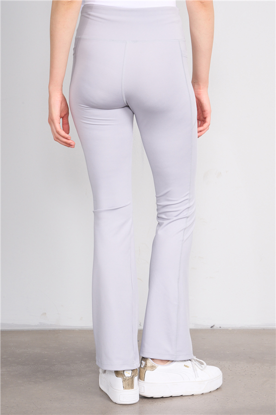 Jeneric Y26 Açık Gri Kadın Dar Paça Tayt S-Xl