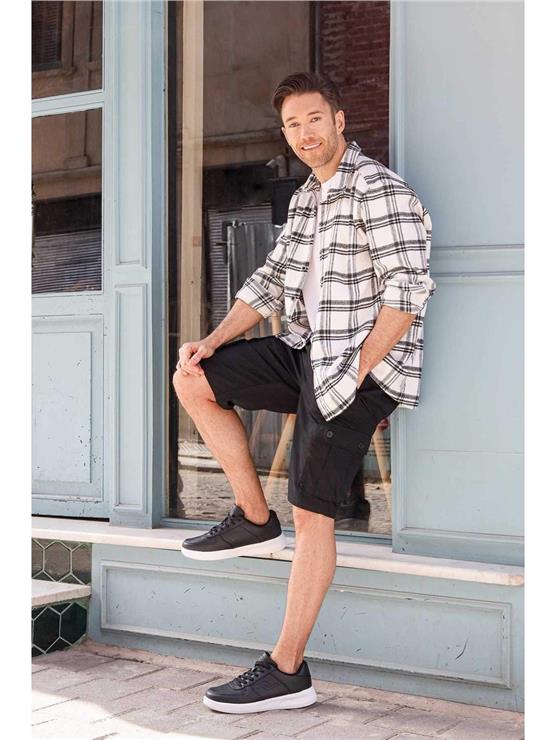 Jump Ja122233121Ct 22233 C Black/Whıte Mrd Sneaker Ayakkabı