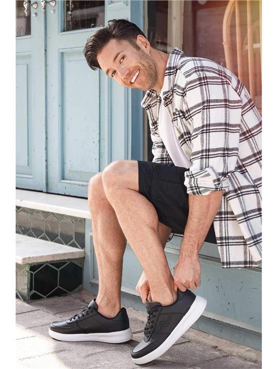 Jump Ja122233121Ct 22233 C Black/Whıte Mrd Sneaker Ayakkabı