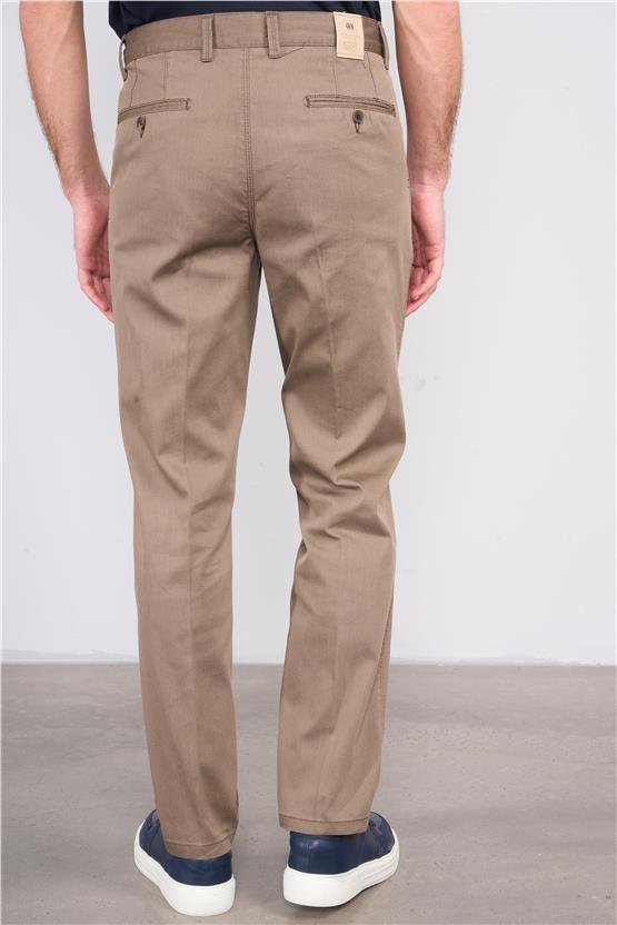 Kagi Bej Erkek Palmiye Keten Pantolon