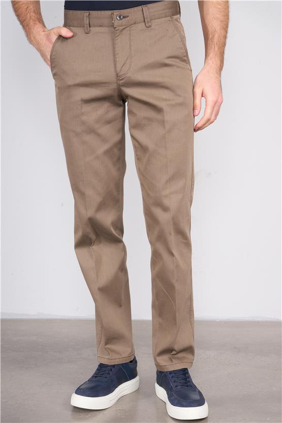 Kagi Bej Erkek Palmiye Keten Pantolon