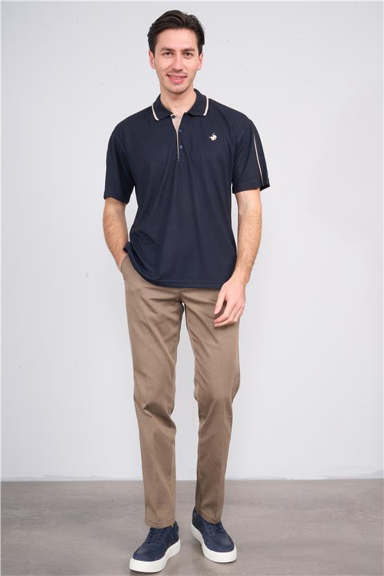 Kagi Bej Erkek Palmiye Keten Pantolon