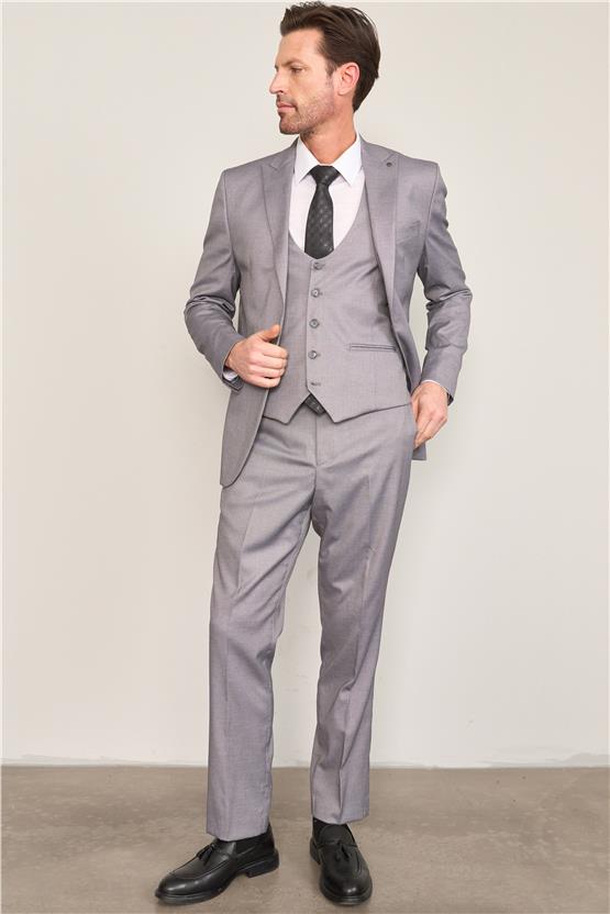 Kagi Füme Erkek Pamuk Polyester Roma Yelekli Takım