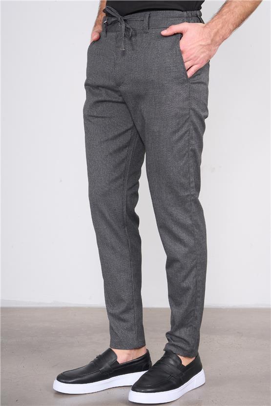 Kagi Füme Erkek Step Cızgılı Jogger Pantolon