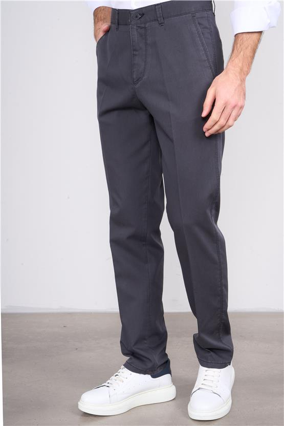 Kagi Gri Erkek Gomez Keten Pantolon