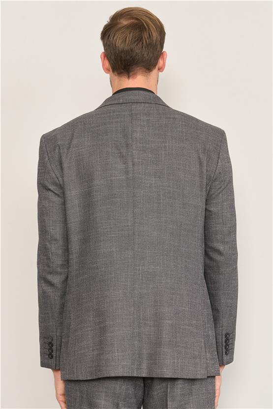 Kagi Gri Erkek Pamuk Polyester Corsıca 4 Drop Klasik Takım