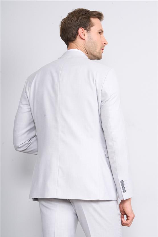 Kagi Gri Erkek Pamuk Polyester Mayorca Yelekli Takım