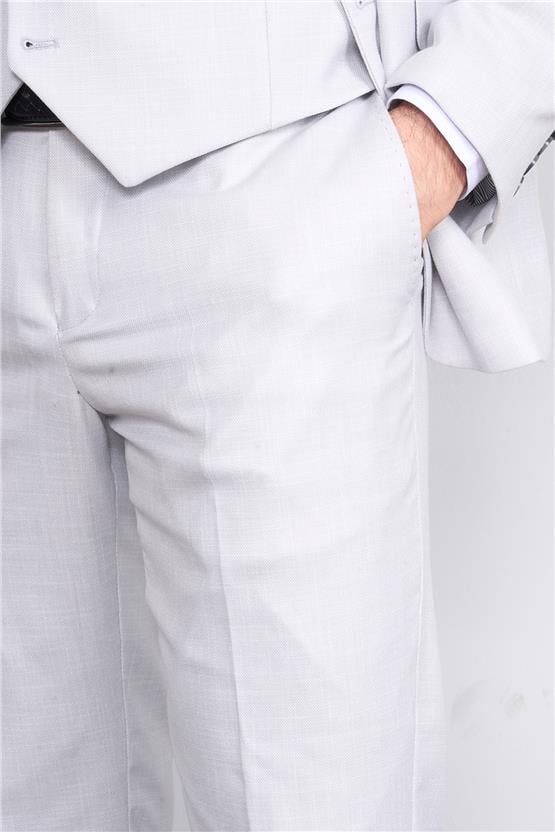 Kagi Gri Erkek Pamuk Polyester Mayorca Yelekli Takım