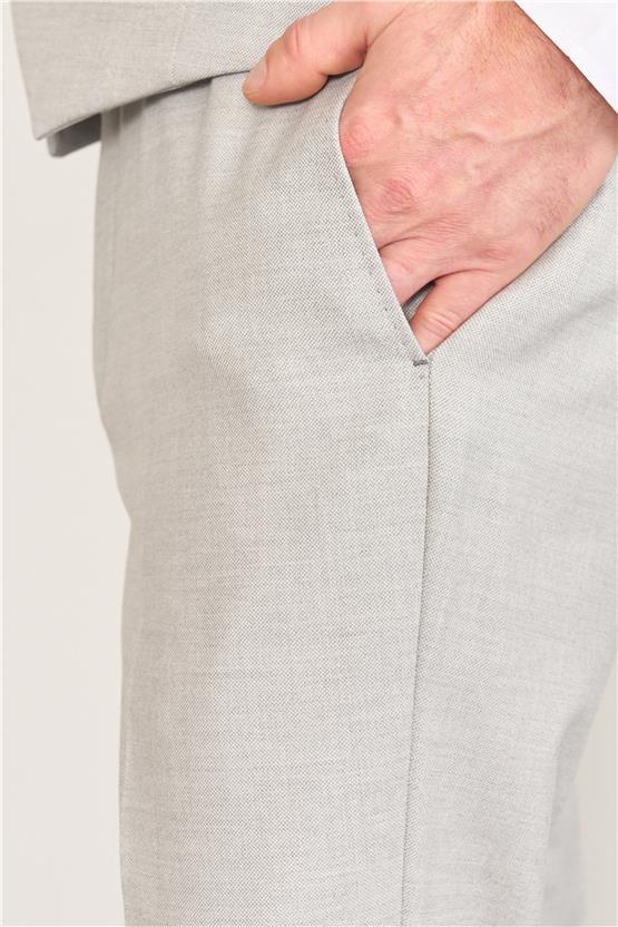 Kagi Gri Erkek Pamuk Polyester Parma Yelekli Takım