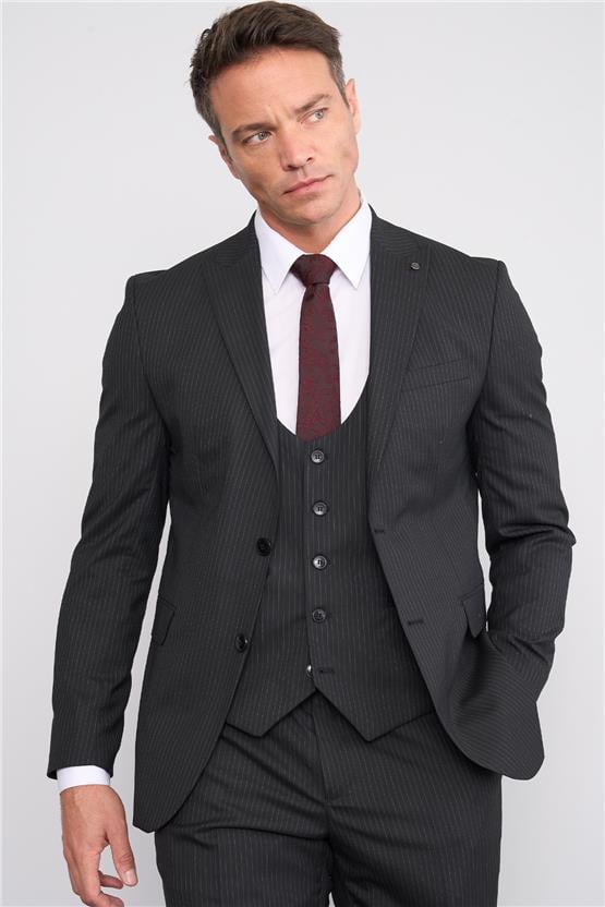 Kagi Insıgna Siyah Yeleklı Takım Elbıse