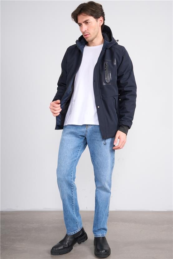 Kagı K26 20011 Lacivert Erkek Soft Shell Mont