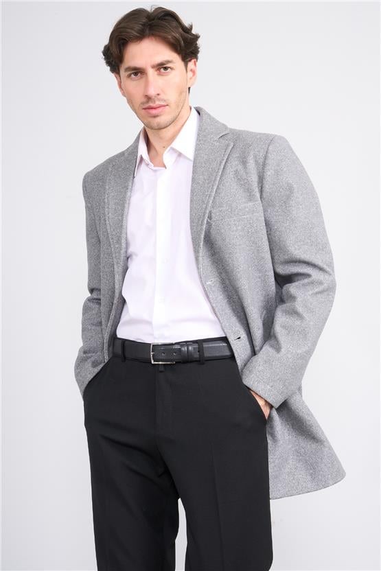 Kagı 2508 Gri Erkek Mono Yaka Kase Kaban