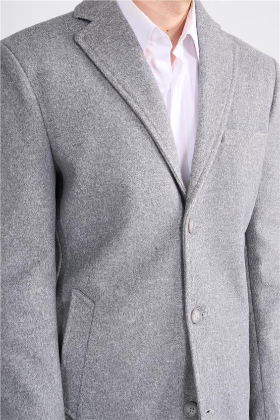 Kagı 2508 Gri Erkek Mono Yaka Kase Kaban