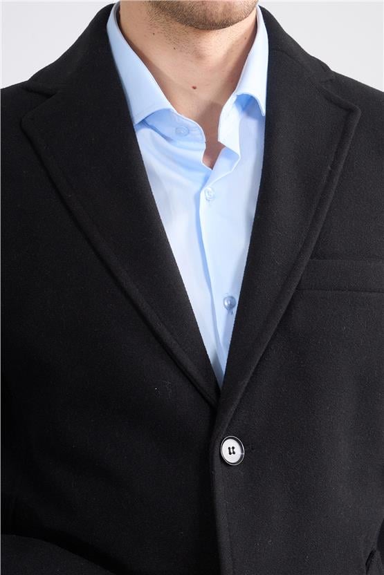 Kagı K26 2508 Siyah Erkek Mono Yaka Kase Kaban