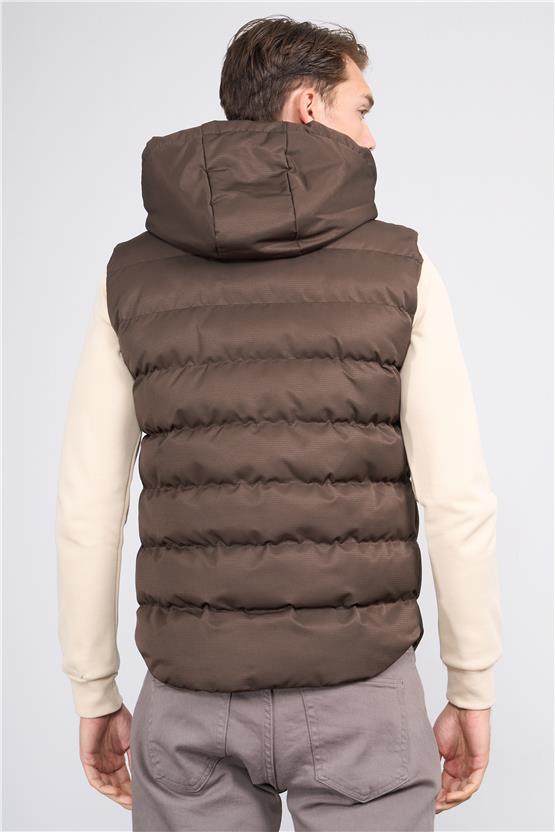 Kagı K26 65045 Kahverengi Erkek Dolum Yelek