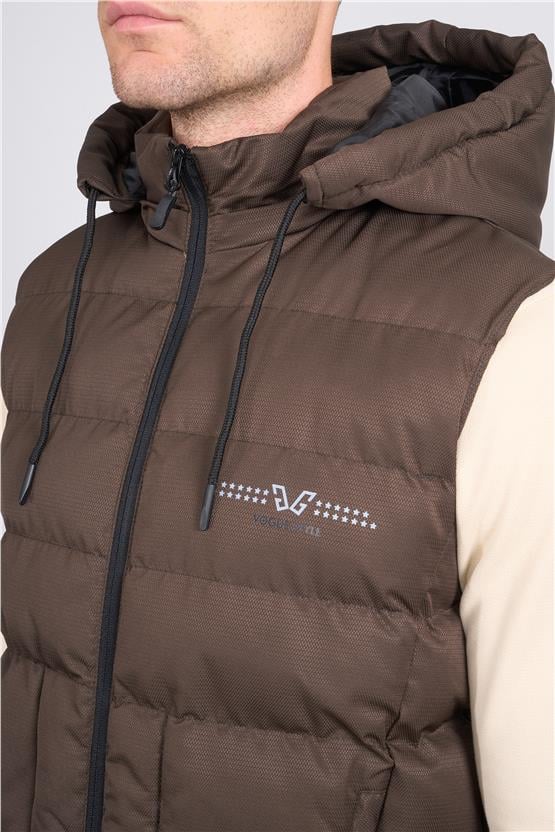 Kagı K26 65045 Kahverengi Erkek Dolum Yelek