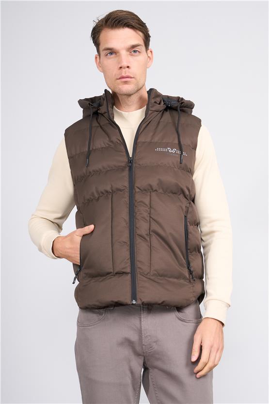 Kagı K26 65045 Kahverengi Erkek Dolum Yelek