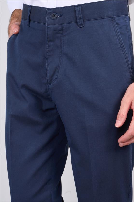 Kagi Lacivert Erkek Gomez Keten Pantolon