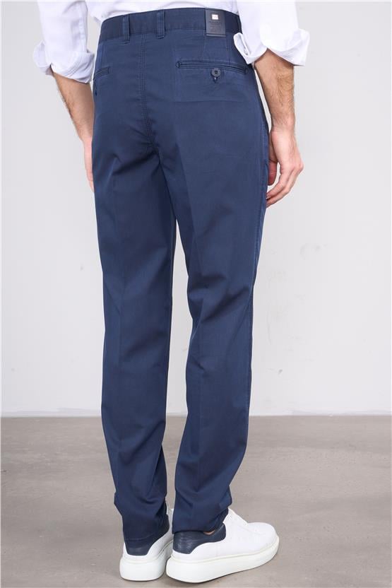 Kagi Lacivert Erkek Gomez Keten Pantolon