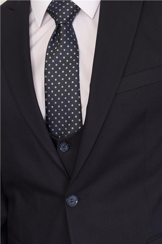 Kagi Lacivert Erkek Pamuk Polyester Barı Yelekli Takım