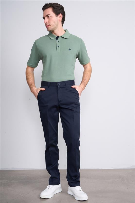 Kagi Lacivert Erkek Samara Keten Pantolon