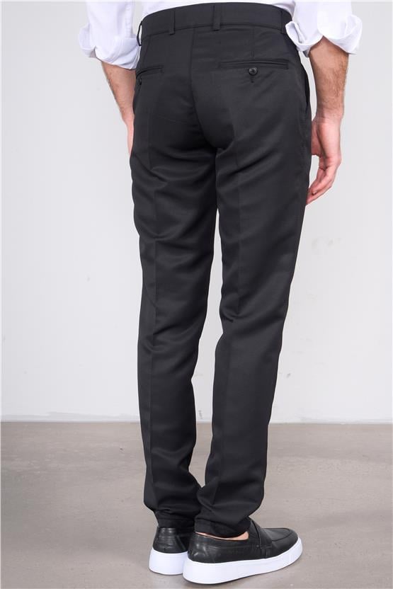 Kagi Siyah Erkek Dinamo Keten Pantolon