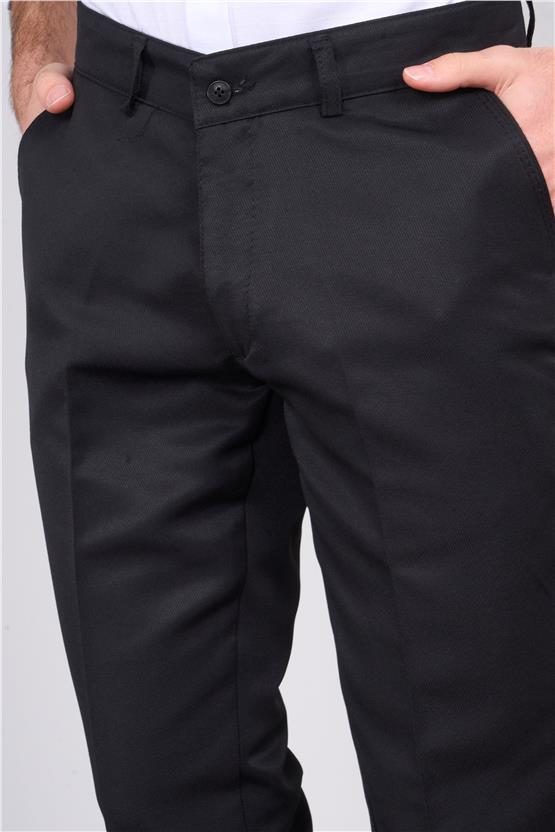 Kagi Siyah Erkek Dinamo Keten Pantolon