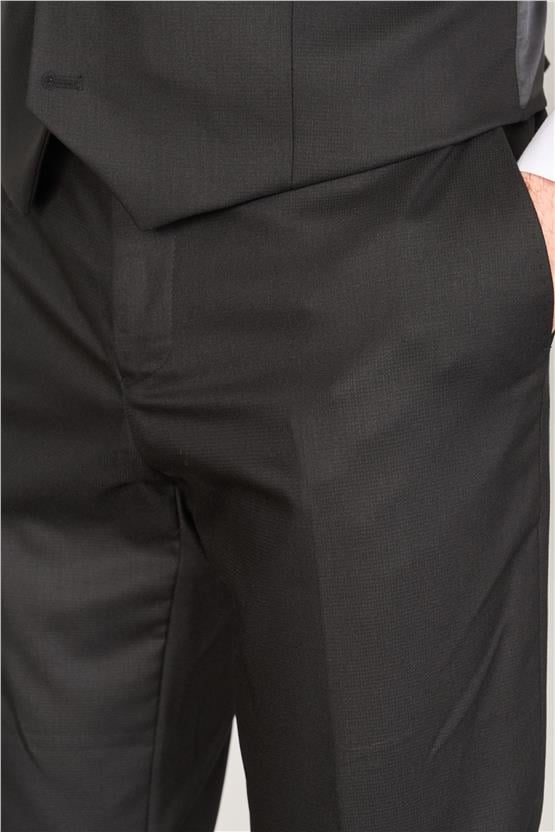 Kagi Siyah Erkek Pamuk Polyester Barı Yelekli Takım