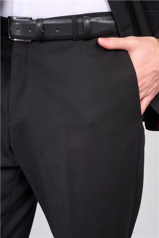 Kagi Siyah Erkek Pamuk Polyester Hıguan 4 Drop Klasik Takım