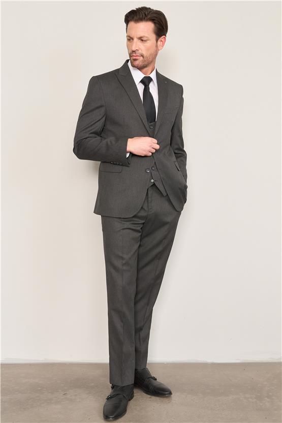 Kagi Siyah Erkek Pamuk Polyester Roma Yelekli Takım