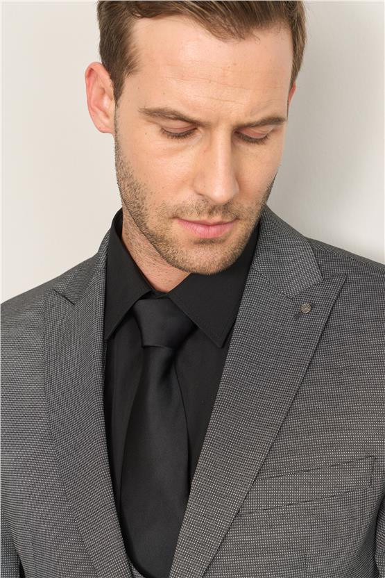 Kagi Siyah Erkek Pamuk Polyester Sparta Yelekli Takım