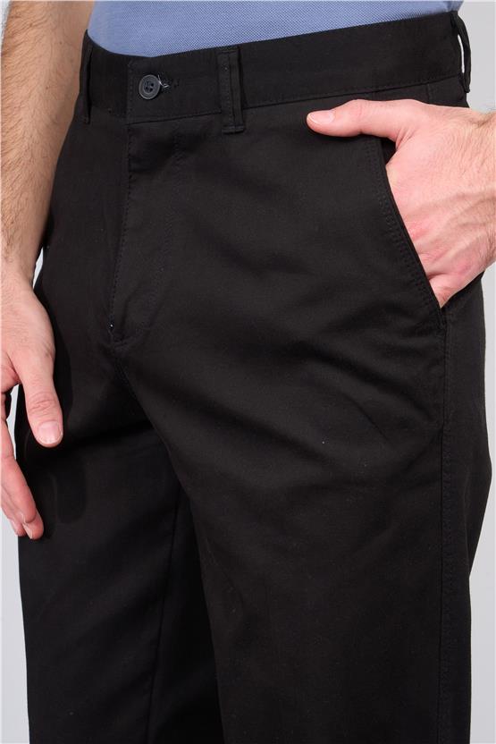 Kagi Siyah Erkek Ruby Keten Pantolon