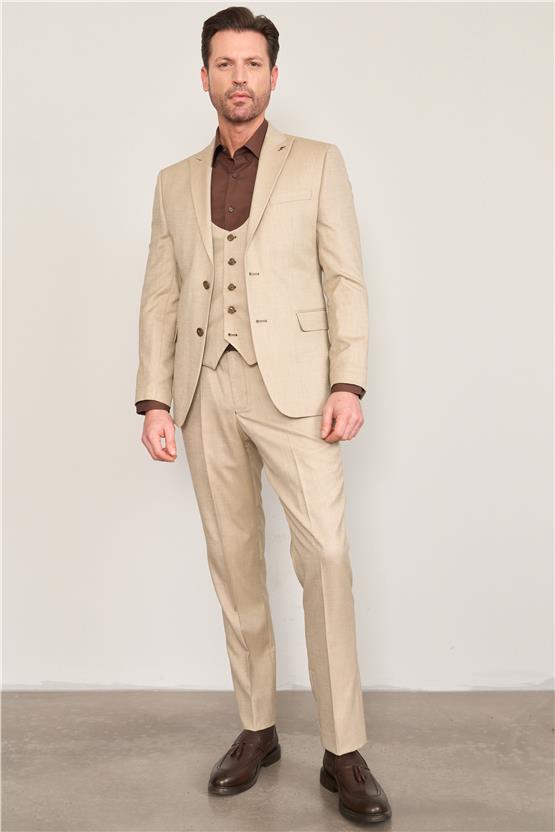 Kagi Vizon Erkek Pamuk Polyester Parma Yelekli Takım