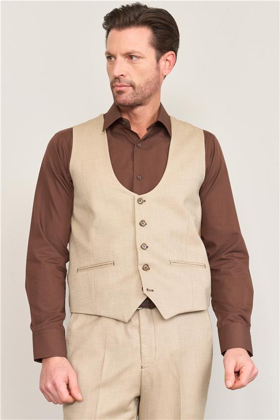 Kagi Vizon Erkek Pamuk Polyester Parma Yelekli Takım