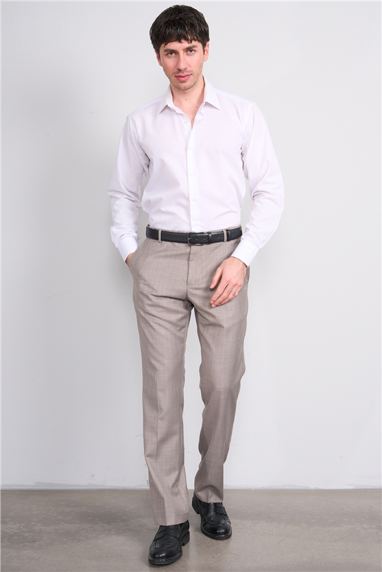 Kagi Vizon Erkek Polyvıskon Flafıl Klasik Pantolon