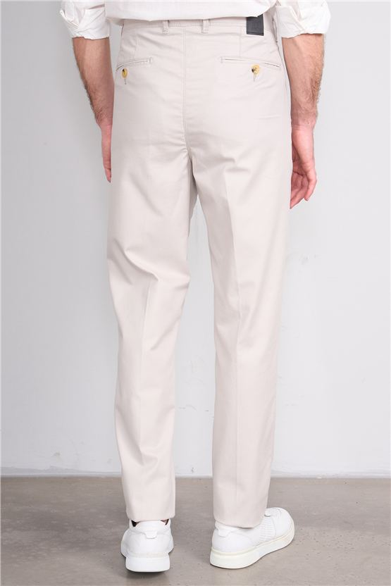 Kagi Y26 Cordoba Keten Pantolon Bej