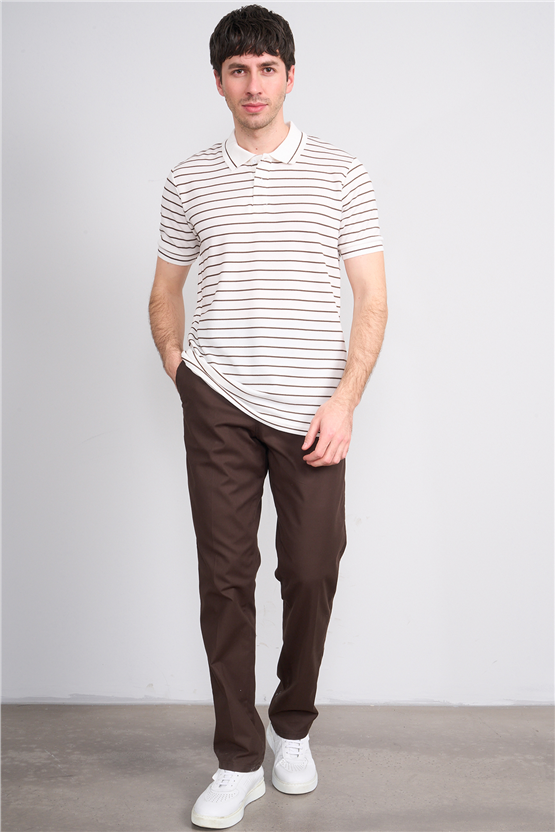 Kagi Y26 Cordoba Keten Pantolon Kahverengi