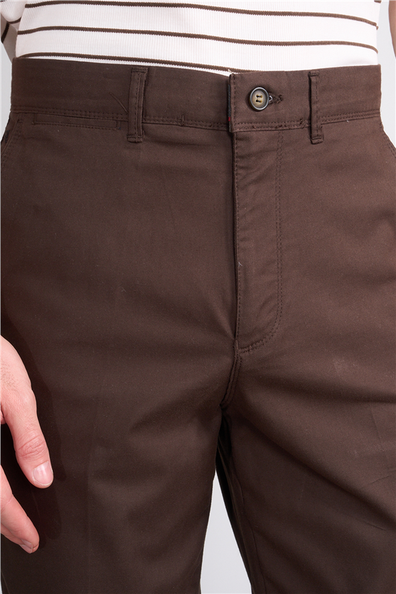 Kagi Y26 Cordoba Keten Pantolon Kahverengi