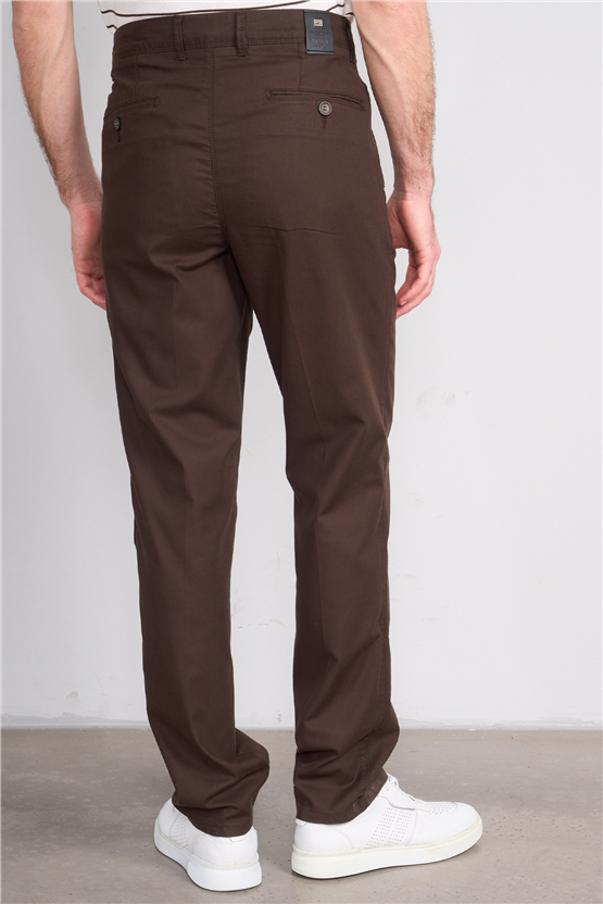 Kagi Y26 Cordoba Keten Pantolon Kahverengi