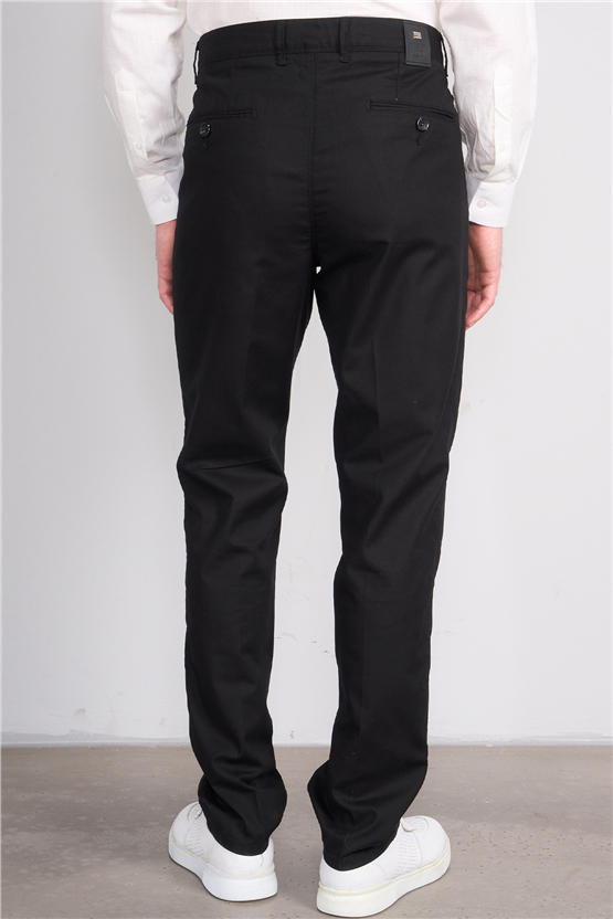 Kagi Y26 Cordoba Keten Pantolon Siyah