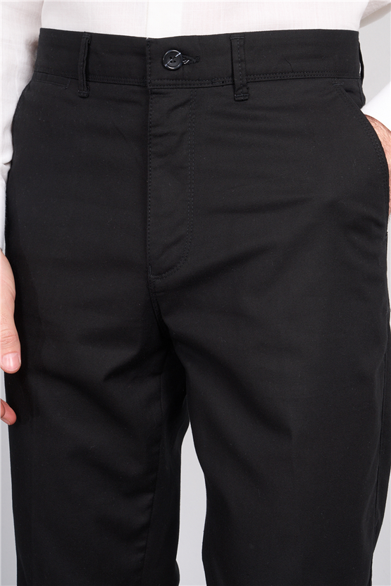 Kagi Y26 Cordoba Keten Pantolon Siyah