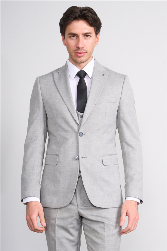 Kagi Y26 Monza Slim Fit Yelekli Takım Elbise Gri