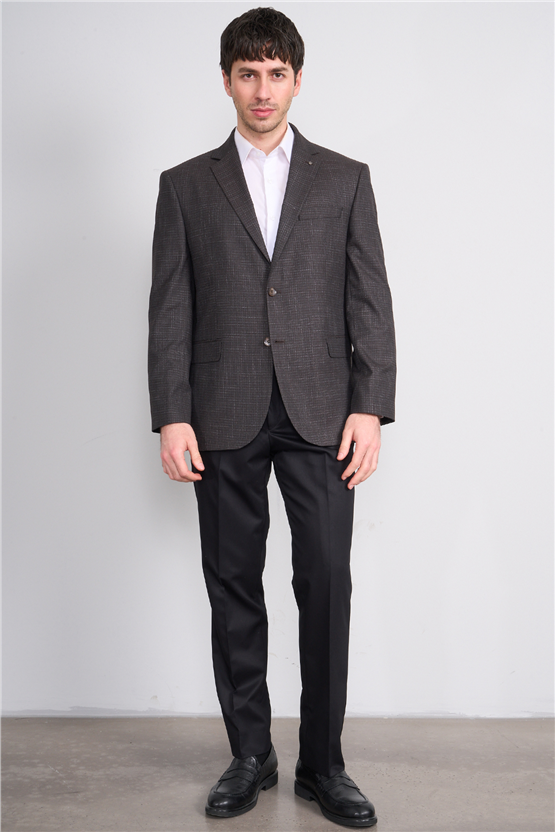 Kagi Y26 Optima 4 Drop Klasik Ceket Kahverengi