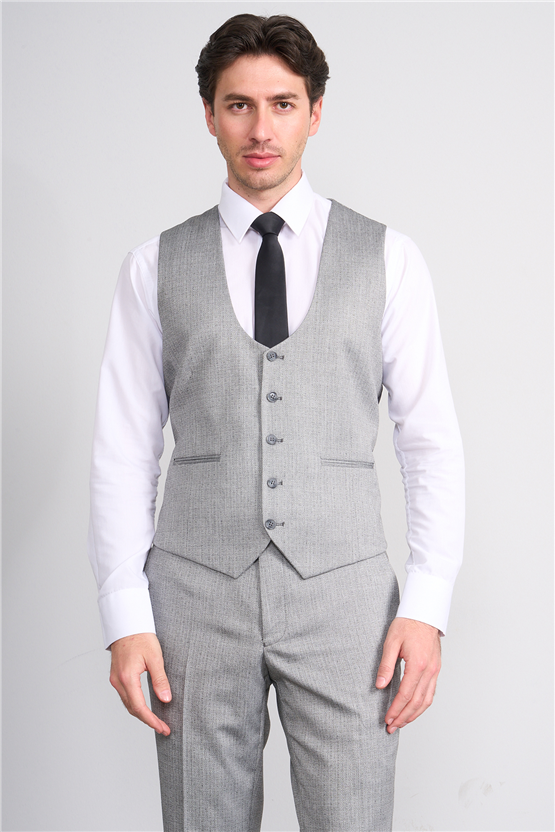 Kagi Y26 Ramırez Slim Fit Yelekli Takım Elbise Siyah